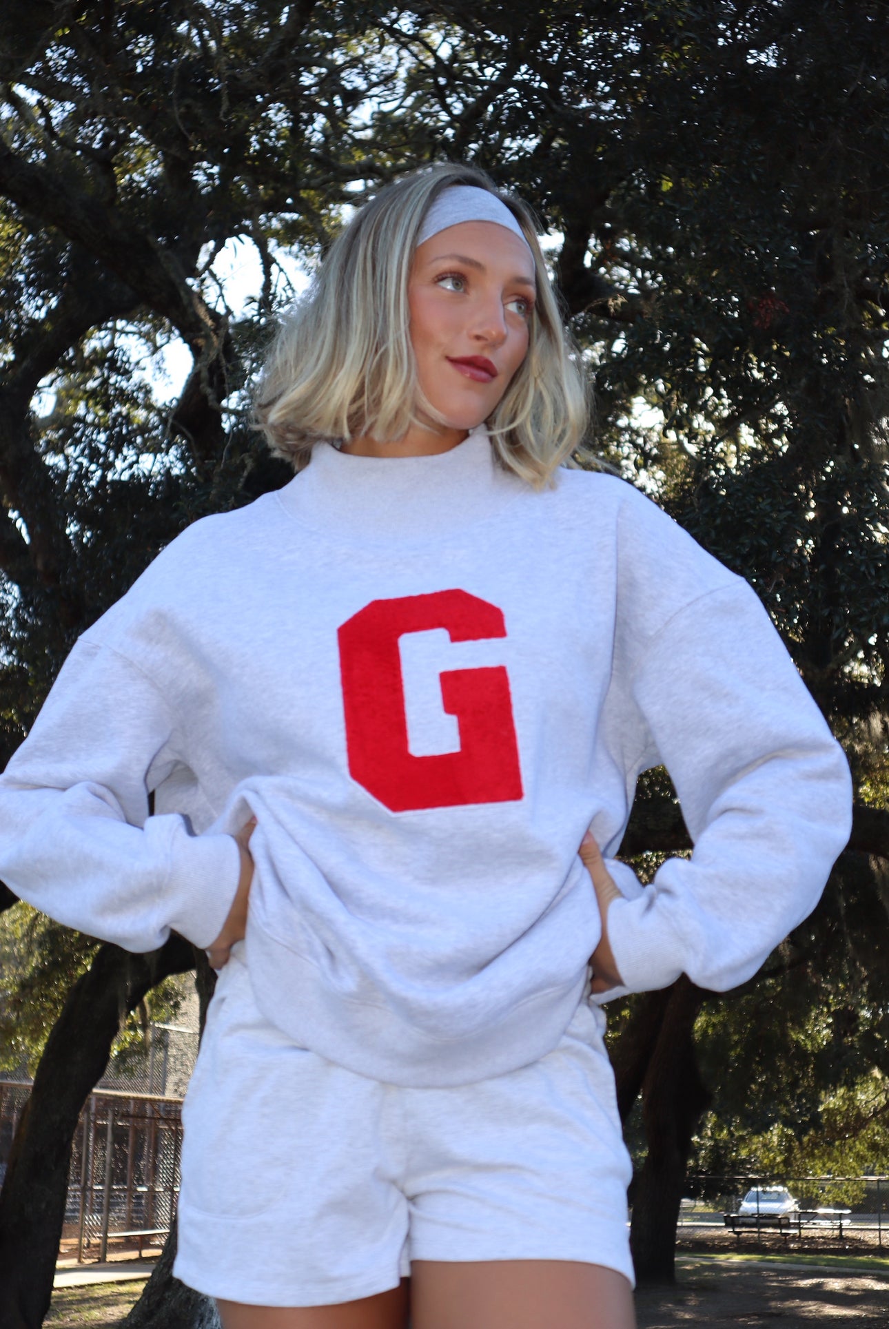 Letterman Mock Neck (gray)