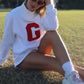 Letterman Mock Neck (White)