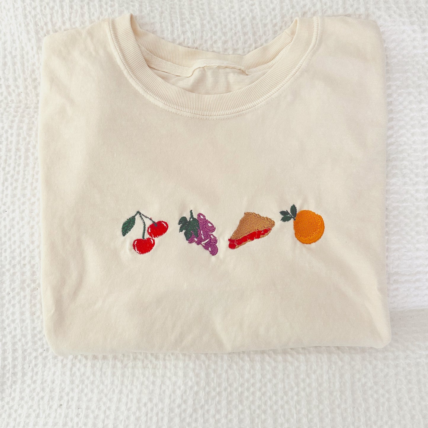 Embroidered Sweet Treat Cropped Tee