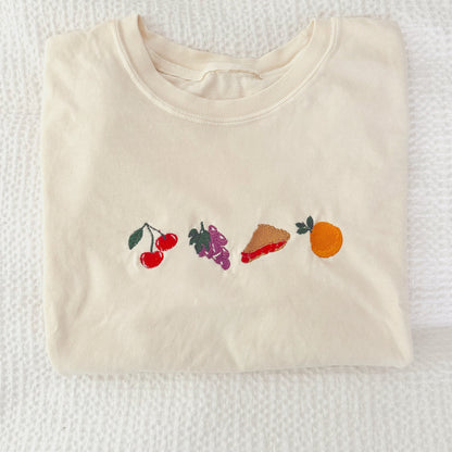 Embroidered Sweet Treat Cropped Tee