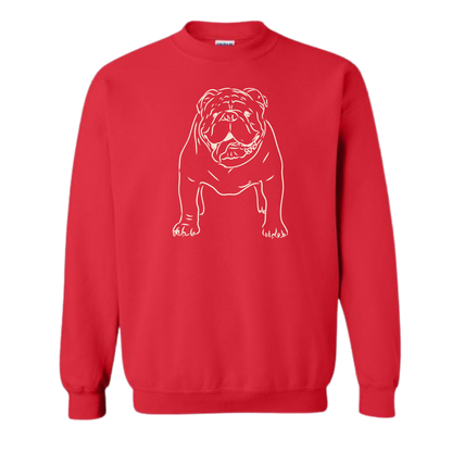 English Bulldog Pullover (Red)