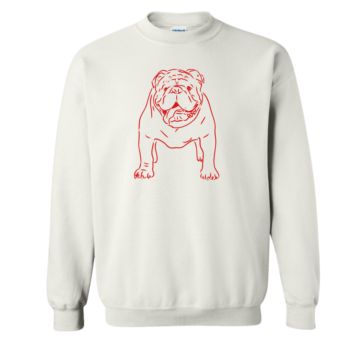 English Bulldog Pullover (White)
