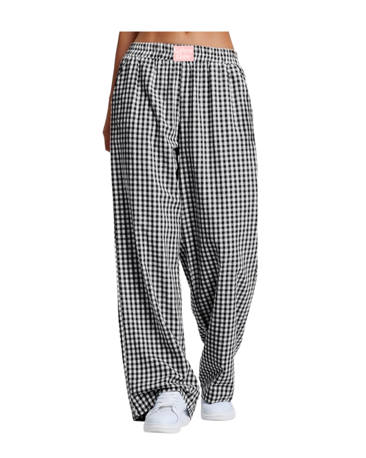 Black & White Boxer Pants