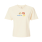 Embroidered Lemon Pasta Cropped Tee